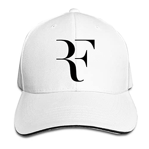 Roger Federer hat Adult Unisex Classic Adjustable Sandwich Baseball Hats for Men&Women White