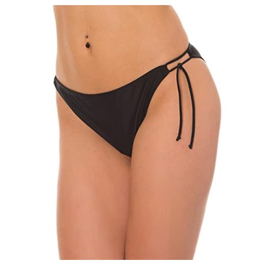 Aquarti Damen Bikinihose Seitlich Gebunden, Farbe: Schwarz, Größe: 40