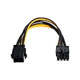 Ce câble adaptateur d'alimentation PCI Express 6 broches vers 8 broches permet de connecter un connecteur d'alimentation PCI Express 6 broches standard de l'ordinateur aux cartes graphiques ATI et NVidia plus récentes qui nécessitent un connecteur d'alimentation 8 broches.