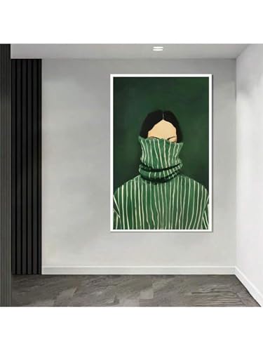 Affiche abstraite à rayures pour filles déco esthétique rétro - 5