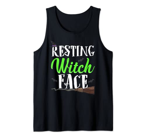 Resting Witch Face t-shirt Witches Funny Halloween Tank Top
