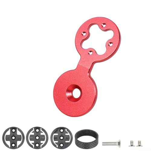Tapa superior de auriculares para bicicleta, accesorio con un soporte seguro para computadora compatible con varios modelos (rojo)