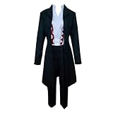 Hemixush Anime Juuzou Suzuya Cosplay Costume Mens Halloween Outfits Black Party Uniform (Large)