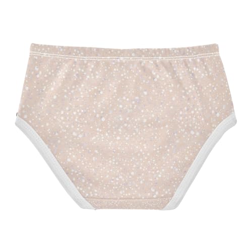 Beige Dots Toddler Cotton Underwear, Girls Underwear Cotton, 2T–8 Years2