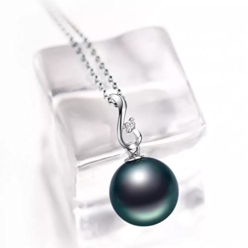 Collier en argent 925 et sa perle noire mystique pour un mariage élégant en été