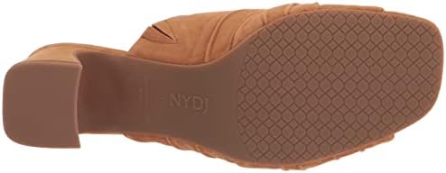 NYDJ Women's Mule Heeled Sandal, Cognac, 8.5 | Image 3