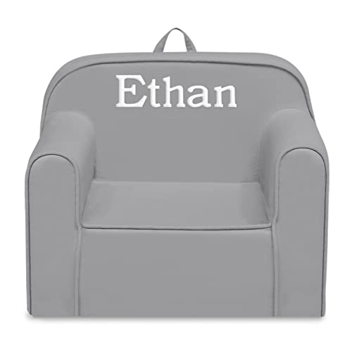 Delta Children Cozee Chair for Kids - 1 Seater Foam Toddler Couch can be Personalized with Name