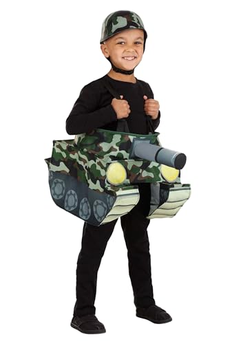 Disfraz tanque militar para niño talla 4T miniatura 1