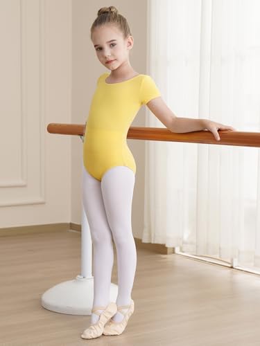 Image of WEGETIT Ballet Leotards for Girls Toddler Dance Leotard with Skirt Kids Gymnastics Outfits Ballet Dance Tutu Dress