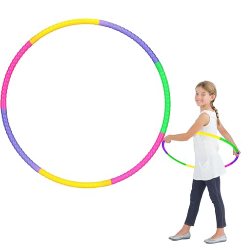 Adjustable Weighted Hula Hoop for Full-Body Workouts 7-Section Detachable Design for Kids