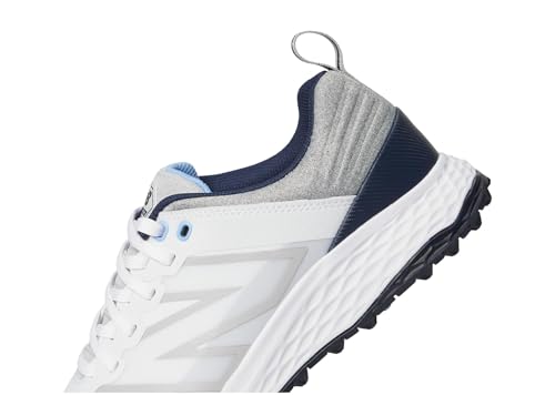 New Balance Golf Shoe Men's Fresh Foam Contend v2, White/Blue 10 Medium