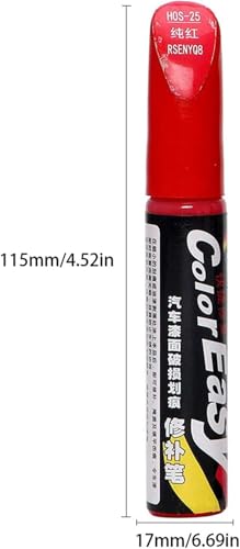 Image of Car Scratch Remover Touch Up Paint Pen Automotive Car Paint Pen 2 In 1 Car Paint Scratch Repair for Deep Scratches Special-Purpose Car Paint (Red)