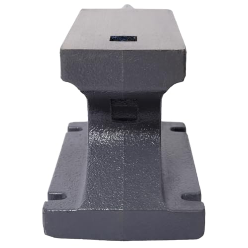 Cast Iron Anvil, Single Horn Anvil with 8.5 x 4 Inch Countertop and Stable Base, Luxebough, High Hardness Blacksmith for Bending Shaping Forging, Premium Rugged Design (55LB)