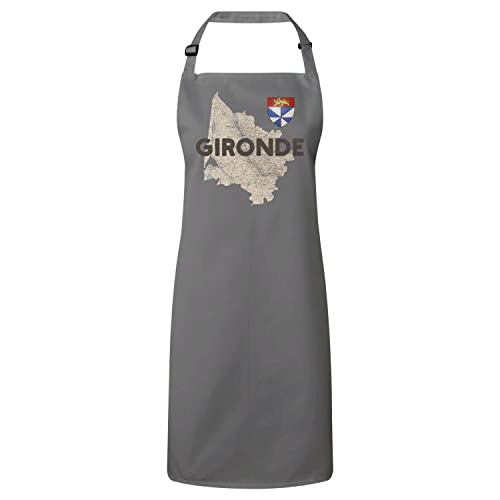 Tablier cuisine premium gris pour vos repas bordelais