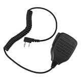 YINETTECH 1 confezione microfono altoparlante a spalla bidirezionale radio Mic KMC-21 compatibile con Kenwood TK-3107 TK-3207