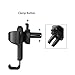 Ebow Air Vent Phone Holder Gravity Reaction Car Mobile Phone Holder Clip Type Air Vent Monut for All GPS Smart Phone (Black)