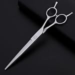 Dog Grooming Scissors Kit,Twin-Tail Pet Grooming Scissors with Thinning,Straight,Curved Down Shears Great for Groomers,Home Grooming and Groomer Beginners