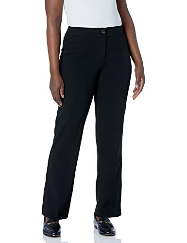 Briggs New York Women's Petite Bi-Stretch Tummy Straight Leg Pant