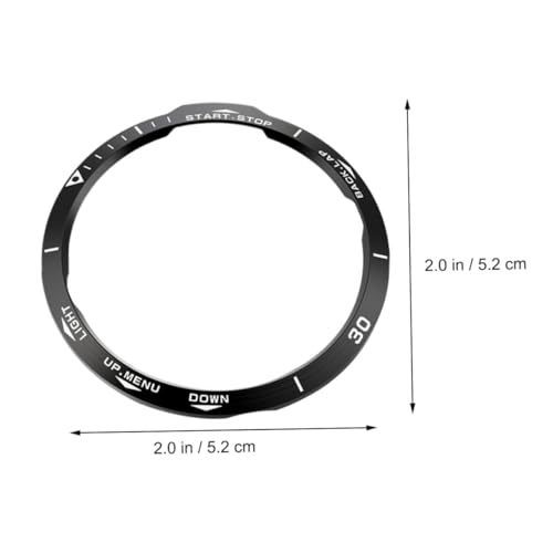 Anillo protector de acero para reloj 6X con bisel deportivo negro de lujo 2
