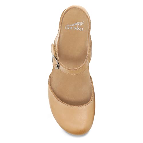 Image of Dansko Tiffani Wedge Sandal for Women - Cushioned, Contoured Footbed for All-Day Comfort and Support - Hook & Loop Strap with Buckle Detail - Lightweight Rubber Outsole