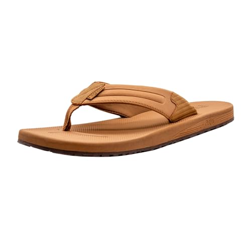 Flojos Lazaro Men's Sandal, Two Tone Lycra + Faux Leather Strap