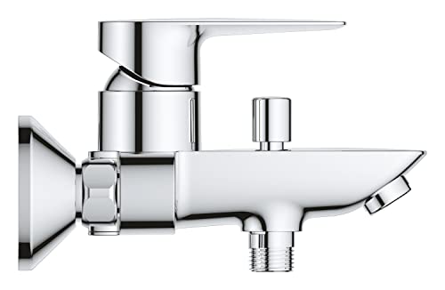 GROHE Start Edge, Wall Mounted Exposed Bath Mixer Tap (Metal Lever, 35 mm Ceramic Cartridge - Image 2