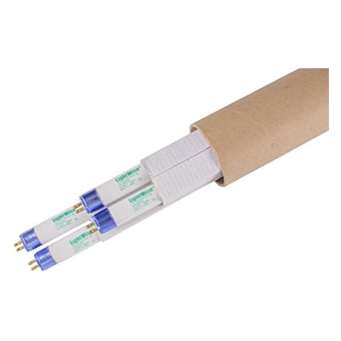 LightWise LWF54T5HO865 4pack 4 Feet 6500k T5 Ho Fluorescent Grow Light Bulbs - Pack of 4, 6500k - Blue - Veg Cover