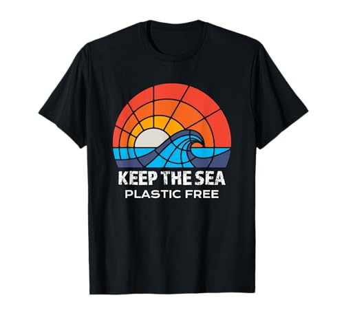 Clean Ocean Quote Keep Plastic Free Conservation Sea Life T-Shirt