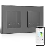 BSEEDLIFE – BSEEDLIFE Smart WIFI Doppel Rolladenschalter Grau, WLAN Roll
