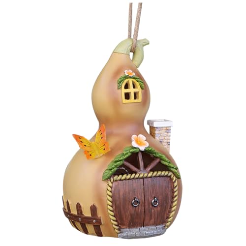 YARNOW Statue De Maison En Forme De Courge Solaire Décoration De Jardin Ornement Artisanal En Résine Éclairage Décoratif Dextérieur Pour Jardin
