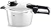 Fissler Vitavit Premium Olla a presión de 4,5 L y 22 cm de diámetro, acero inoxidable, 4 niveles de cocción, incluye accesorio de cocción al vapor, inducción