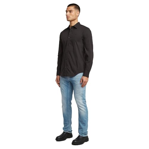 Miniatura 6 de G-Star Camisa Uniform Slim Para Hombre, Negro Dk Black D25176-D321-6484 , M