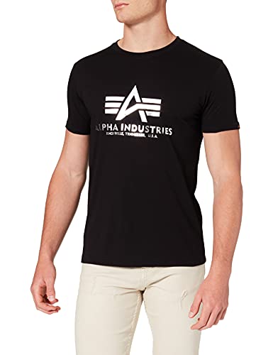 T-shirt manches courtes homme Alpha Industries col rond imprimé mode été streetwear