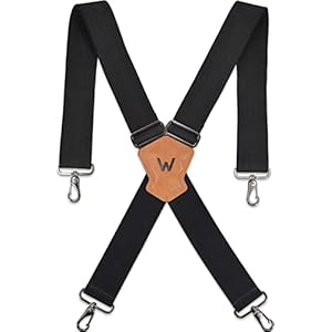 WELKINLAND 2Inch-Wide Heavy Duty Work Suspenders for Men
