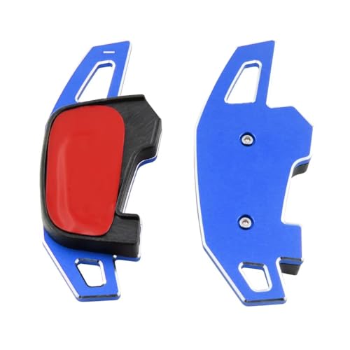 �p�h���V�t�^�[ ���� Compatible With Golf 7 7.5 GTI MK7 GTE GTD RLINE For Polo For Scirocco For J&etta GLI �Ԃ̃X�e�A�����O�z�C�[���p�h���V�t�g�g��(Blue)