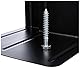 ALCO-Albert 4303-11 Buchstützen aus Metall 130x240x140 mm, 2 Stück, schwarz