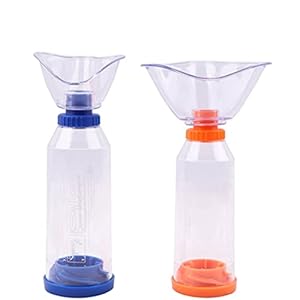 Draagbare Inhalator Cup Universele Nevelizer Luchtbevochtiger Nebulator Atomizer Astma Spacer Chamber Kinderen Volwassen Equipment (Color : Set B)