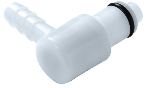 Colder PMC2304 Acetal Tube Fitting, Elbow, Straight Thru, 1/8