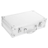Didiseaon Caja De Maquillaje Caso Organizador Contenedor De Metal Contenedores De Cosméticos Herramientas Caso Estuche De Metal Contenedor De Herramientas Maleta Botiquín Estuche Cosmético