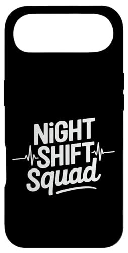 Night Shift Squad Funny Say Healthcare EKG �n�[�g�r�[�g �X�}�z�P�[�X iPhone Air �p