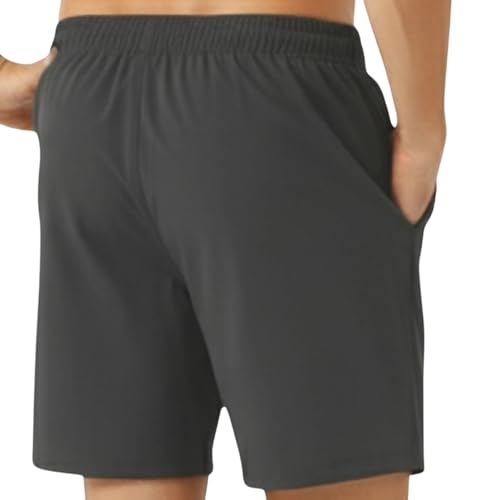Image of NINQ Workout Half Pant for Man | Gym Shorts for Men with Drawstring Waist & 2 Zipper Pockets | Stylish Lightweight Shorts Pant for Men Sports