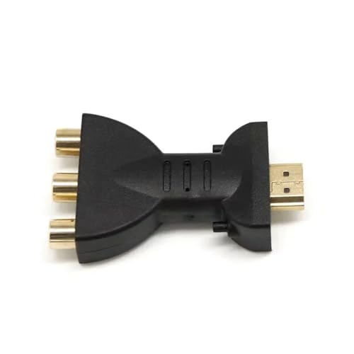 HDMI����AV�ւ̕ϊ��P�[�u�� - 3RCA�R���|�W�b�g/�R���|�[�l���g�A�_�v�^�[ PS2/DVD/CRT TV�p �Ԕ���&RGB�r�f�I�o�̓f�B�X�v���C�ϊ����C��