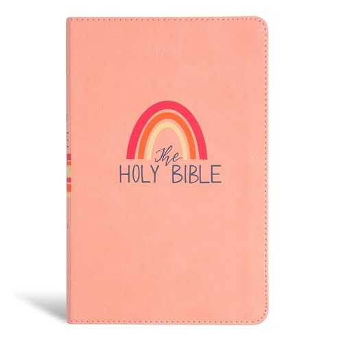 KJV Kids Bible, Peach LeatherTouch, Large Print, Red Letter, Study