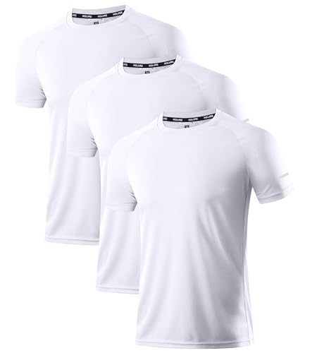 Image of Men's Quick-Dry Sportswear T-Shirts,4 /6 Pack Breathable Moisture Wicking Gym Tops for Training & Workout,Short Sleeve Tees