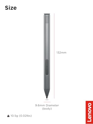 Image of Lenovo Slim Pen - Magnetic Precision Stylus for Lenovo Laptops - 4096 Pressure Levels, Tilt Sensitivity, Rechargeable, Perfect for Drawing, Digital Art, Note-Taking