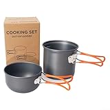 【Solution complète de cuisine en plein air】: transformez votre expérience culinaire sauvage avec des ustensiles de cuisine soigneusement conçus qui chauffent rapidement pour économiser le carburant, disposent de points tactiles résistants à la chaleur pour éviter les brûlures, et nettoie sans effort avec un minimum d'eau. L'extérieur texturé offre une meilleure adhérence dans des conditions humides, une cuisson stable même sur des surfaces inégales pendant vos aventures en plein air.