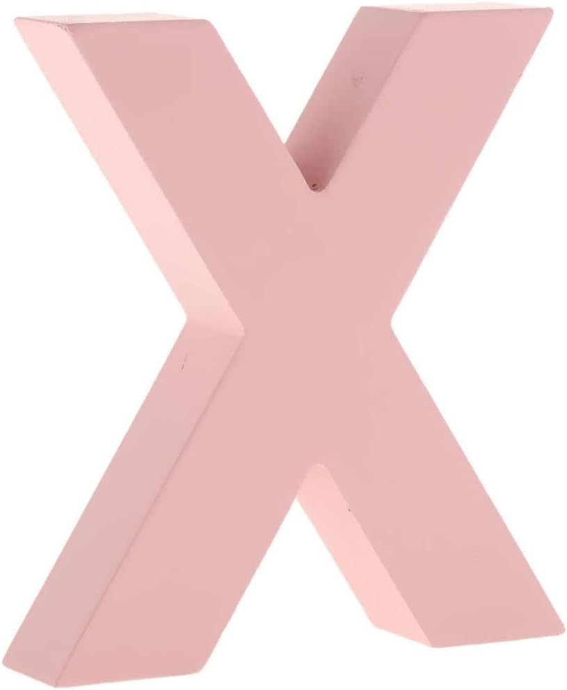 Wooden 26 Alphabet Letters Marquee Letters Wall Door Hanging Sign A-Z for Kids Room Nursery Room Decorations Pink (J)