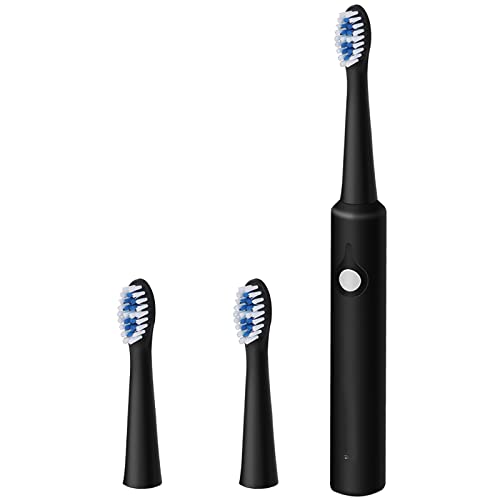 Image of ELEPHANTBOAT Sonic Electric Toothbrush for Adults,Soft Nylon Bristles,One Button Control,Battery Powered,3 Replacement Brush Tip