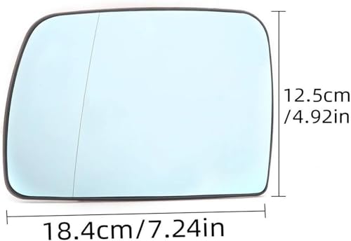 Espejo retrovisor lateral para BMW X5 E53 3.0i repuesto con cristal térmico azul 3