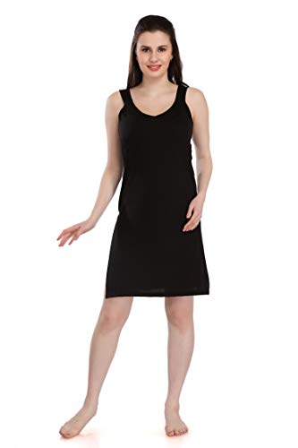 Image of Splash Cotton Rich Camisole Slip for Women| Long Kurti Slip /Suit Slip /Camisole Slip Knee Length - 139
